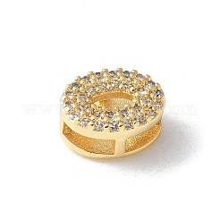 Liens multibrins initiaux en laiton micro pavé de zircone cubique transparente&nbsp;KK-S520-01G-15