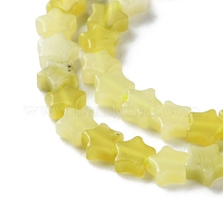 Natürliche Zitronen Jade Perlen Stränge&nbsp;G-G085-B58-02