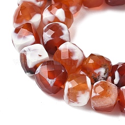 Naturelles feu crépitent agate perles brins&nbsp;G-H078-C49-6mm-01