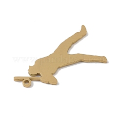 Ciondoli in acciaio inox 304&nbsp;STAS-B062-01B-G