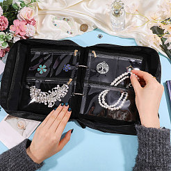 Aufbewahrungsbeutel aus Nylon für Schmuckorganizer mit losem Blatt&nbsp;ABAG-WH0063-115B