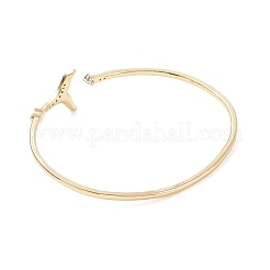 Walschwanz-Manschettenarmband aus blauem Zirkonia&nbsp;BJEW-C018-01G