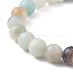 Bracelet extensible en perles d'amazonite et de tortue synthétique (teinte)&nbsp;BJEW-TA00167