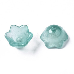 Perles de verre peintes par pulvérisation transparent&nbsp;GLAA-Q089-002A-001