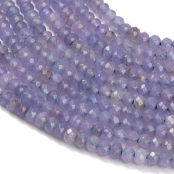 Teñidos naturales blancas abalorios de jade hebras&nbsp;GG-CBAF9EE-A17-3x4mm