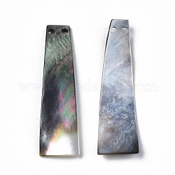 Schwarze Lippenschalenglieder / -verbinder&nbsp;SHEL-T009-19