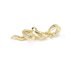 Messing Mikro ebnen Zirkonia Anhänger&nbsp;ZIRC-I356-43G