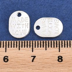 Tibetischen Stil Legierung ovalen Charme&nbsp;TIBEP-Q035-08S-NR