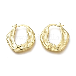 Orecchini a cerchio in ottone&nbsp;X-EJEW-H104-17G