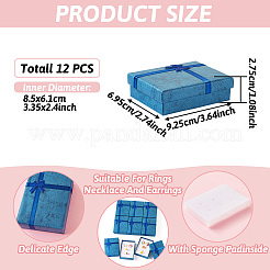 Rechteckige Geschenk-Aufbewahrungsboxen aus Papier für Schmucksets&nbsp;CBOX-TAC0005-01