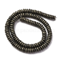Natürliche Pyrit Perlen Stränge&nbsp;G-L624-H16-6x2mm