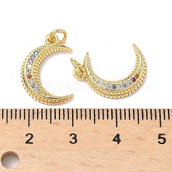 Pendentifs avec zircon cubiques à micro-pavés en laiton&nbsp;KK-Q068-48A-G