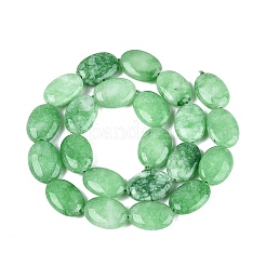 Gefärbt natürlichen weißen Jade Perlen Stränge&nbsp;G-N370-01A-07