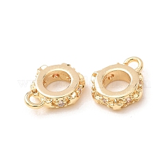 Fianzas de tubo de circonio cúbico micro pavé de latón&nbsp;CU-F942-18G