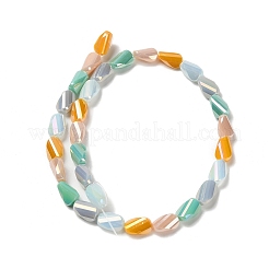 Chapelets de perles en verre électroplaqué&nbsp;EGLA-P065-01A-04