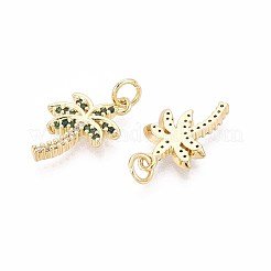 Colgante micropavé cubic zirconia de latón&nbsp;KK-T071-129G