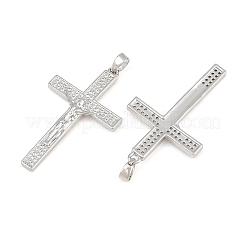 Pendentifs en laiton de Pâques sertis de micro-pavés de zircone cubique transparente&nbsp;CU-CBABDE1-03P