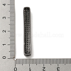 Laiton micro pavé de perles de zircone cubique claires&nbsp;KK-G493-13B-01