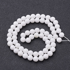Natur Mashan Jade runde Perlen Stränge&nbsp;G-D263-6mm-XS01
