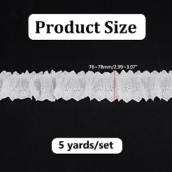 5 Yards plissiertes Baumwollband&nbsp;OCOR-HY0001-76