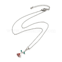 Colliers en laiton avec pendentif en émail&nbsp;NJEW-S441-06P