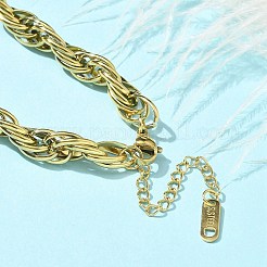 304 Edelstahl-Seilkettenarmbänder&nbsp;BJEW-C084-02G