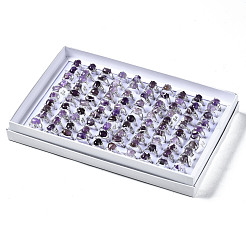 Natürlichen Amethyst Ringe&nbsp;G-S217-09-B