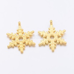 Pendentifs en alliage de style tibétain flocon de neige de Noël&nbsp;LS-X-K094L011