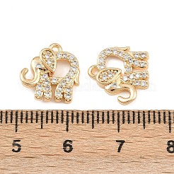 Ottone micro spianare pendenti zirconi&nbsp;KK-K407-53G
