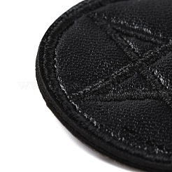Computergesteuerte Stickerei Kunstleder selbstklebende Patches&nbsp;DIY-G031-01F
