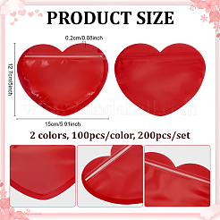 200 Stück wiederverschließbare PVC-Geschenktüten in 2 Farben mit Yin-Yang-Motiv&nbsp;ABAG-PH0001-73
