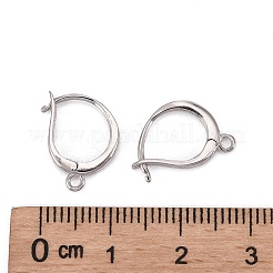 Anlaufschutz rhodiniert 925 Sterling Silber Leverback Ohrring Zubehör&nbsp;X-STER-I017-087P