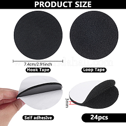 24 Stück selbstklebendes Nylon mit PP-Klettverschluss&nbsp;DIY-FG0010-22
