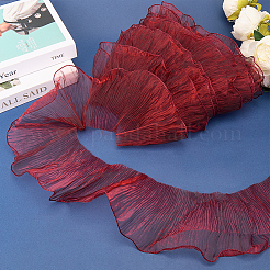 10 yard de bordure en dentelle plissée en polyester Lucency&nbsp;OCOR-GF0004-74H