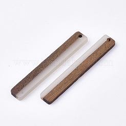 Grands pendentifs en résine et bois de noyer&nbsp;RESI-T035-03