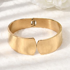 Bracciali incernierati in acciaio inossidabile 304&nbsp;BJEW-D408-13G