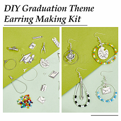 Kit para hacer aretes con temática de graduación&nbsp;DIY-PH0017-72