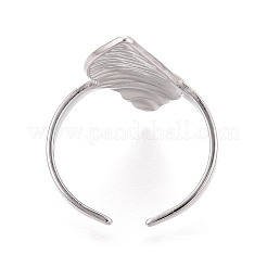 Anneaux de manchette ouverts réglables en acier inoxydable 304 pour femmes&nbsp;RJEW-N052-23P