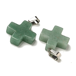 Colgantes naturales aventurina verde&nbsp;G-Z067-06P-05