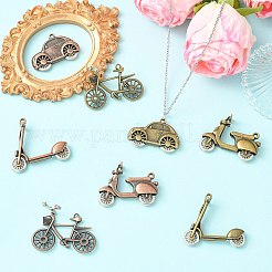 8 pz 8 stili pendenti in lega di stile tibetano&nbsp;FIND-CJ0005-92