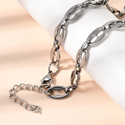 Schmucksets aus Kaffeebohnenkette und Armband aus Edelstahl 304&nbsp;SJEW-L199-19P