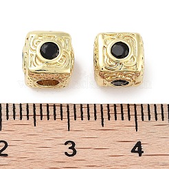 Perline zirconi micro pave  in ottone&nbsp;KK-C051-28G-06