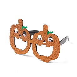 Montures de lunettes halloween en plastique et en tissu non tissé à paillettes&nbsp;LS-AJEW-E053-01G