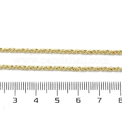 Collane a catena corda in ottone&nbsp;NJEW-A042-04G