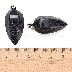 Synthetische blauen Goldstone-Anhänger&nbsp;GG-K002-16N