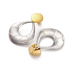 Pendientes colgantes de acero inoxidable 304&nbsp;EJEW-K296-02GP-06