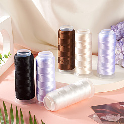 6 Rolle Veloursgarn in 6 Farben&nbsp;AJEW-TA0002-70C