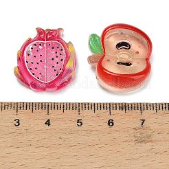 Fruchttransparentes Harz und Pailletten-Cabochons&nbsp;RESI-C074-04