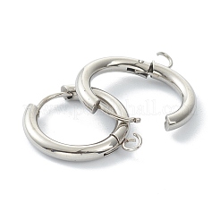 Accesorios para aretes tipo aro de acero inoxidable 201 resistentes al deslustre&nbsp;STAS-P283-01G-P