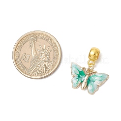 Legierung Emaille Schmetterling europäischen baumeln Charms&nbsp;PALLOY-JF03877